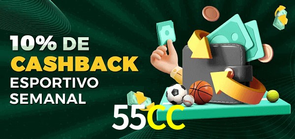 10% de bônus de cashback na 55CC